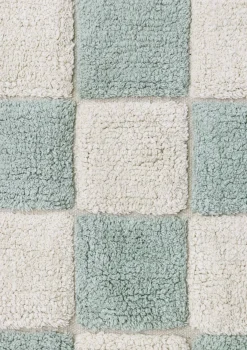 Teppich im Fliesenlook 'Kitchen Tiles' Blue Sage waschbar 160 x 120 cm