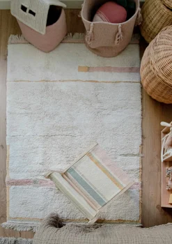 Teppich 'Lanes Vintage' Nude waschbar 130 x 90 cm