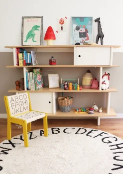 Teppich mit Buchstaben 'ABC' waschbar Ø 150 cm