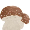 Teppich mit Pilz-Motiv 'Boletus' waschbar 120 x 120 cm
