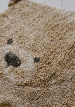 Teppich mit Tiermotiv 'Bear' waschbar 122 x 120 cm