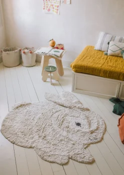 Teppich mit Tiermotiv 'Bunny' waschbar 135 x 130 cm