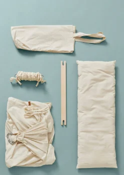 2-tlg. Federwiegen-Set 'Basic' Natur