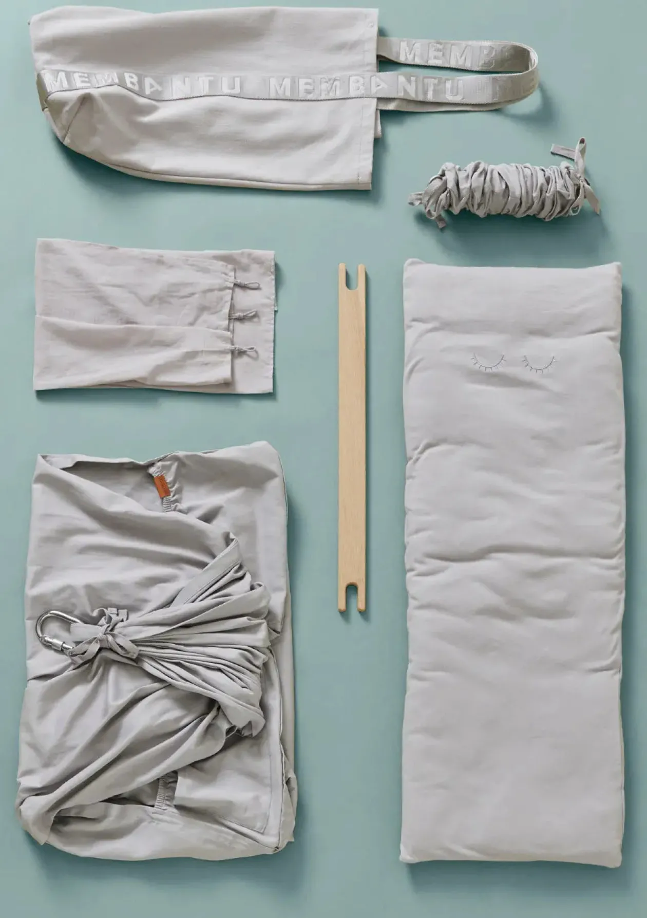 3-tlg. Federwiegen-Set 'Premium' Grey