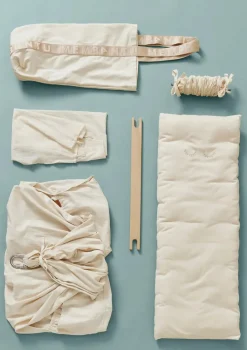 3-tlg. Federwiegen-Set 'Premium' Natur