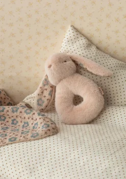 2-tlg. Rassel Set 'Häschen' powder