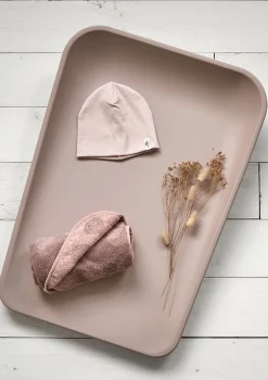 Topper Wickelauflage Organic 'Dots' Wood rose