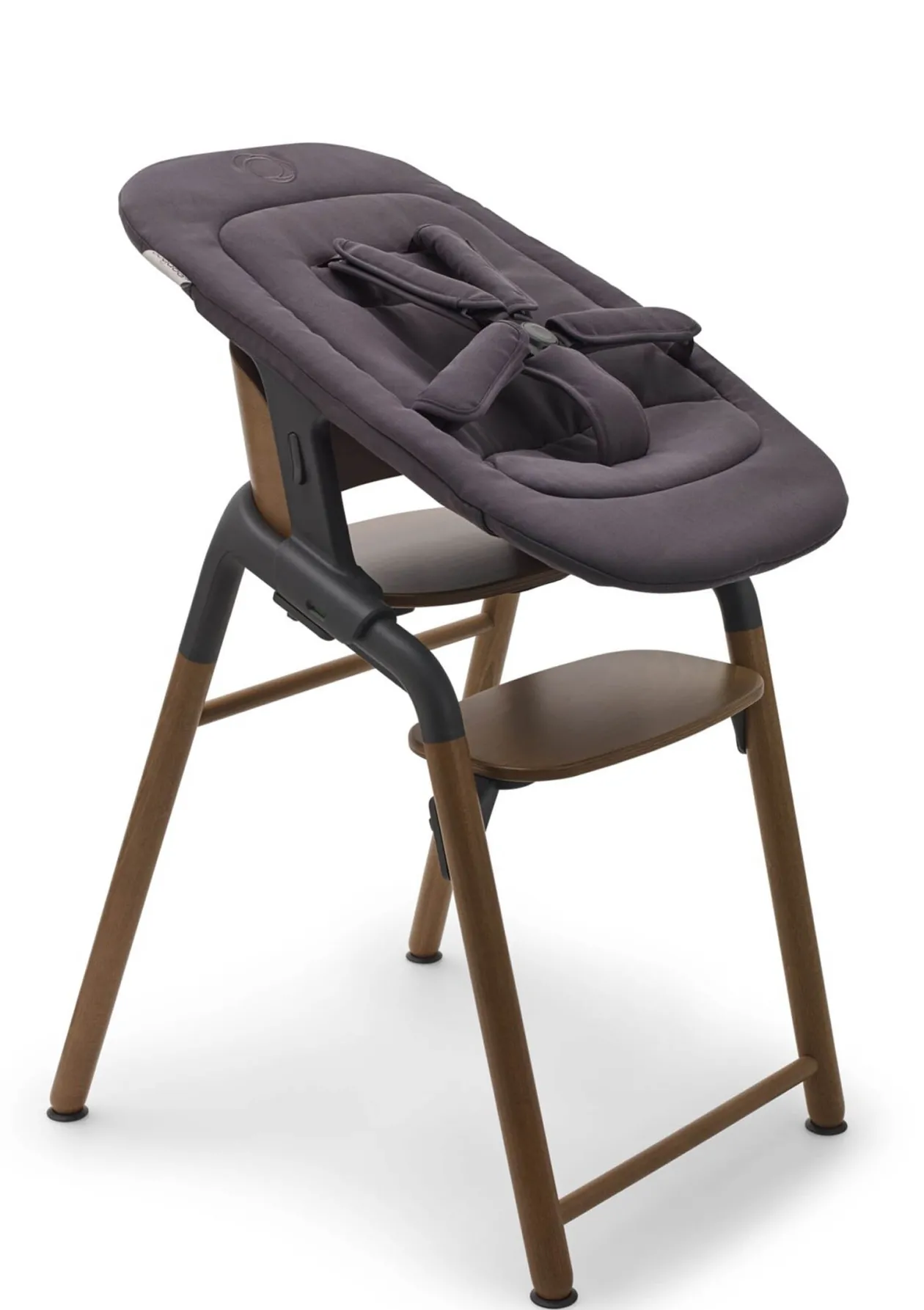 Ultimatives Hochstuhl-Set 'Giraffe' warmes Holz / Grau