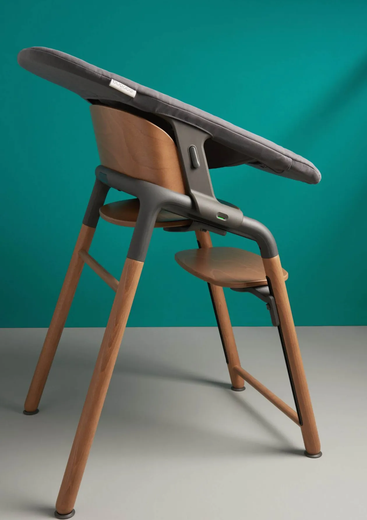 Ultimatives Hochstuhl-Set 'Giraffe' warmes Holz / Grau