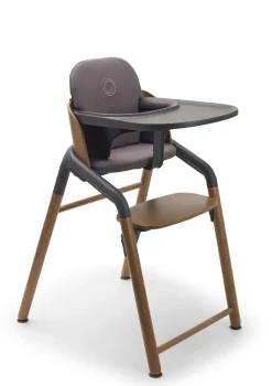 Ultimatives Hochstuhl-Set 'Giraffe' warmes Holz / Grau