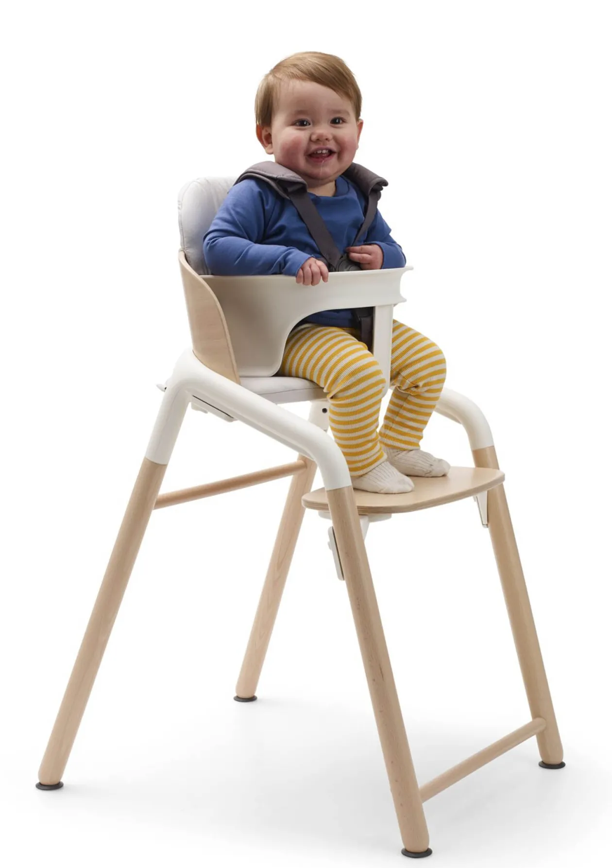 Ultimatives Hochstuhl-Set 'Giraffe' neutrales Holz / Weiß