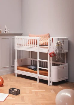 Umbauset für 'Wood Mini+' Baby- und Juniorbett zum halbhohen Etagenbett Weiß