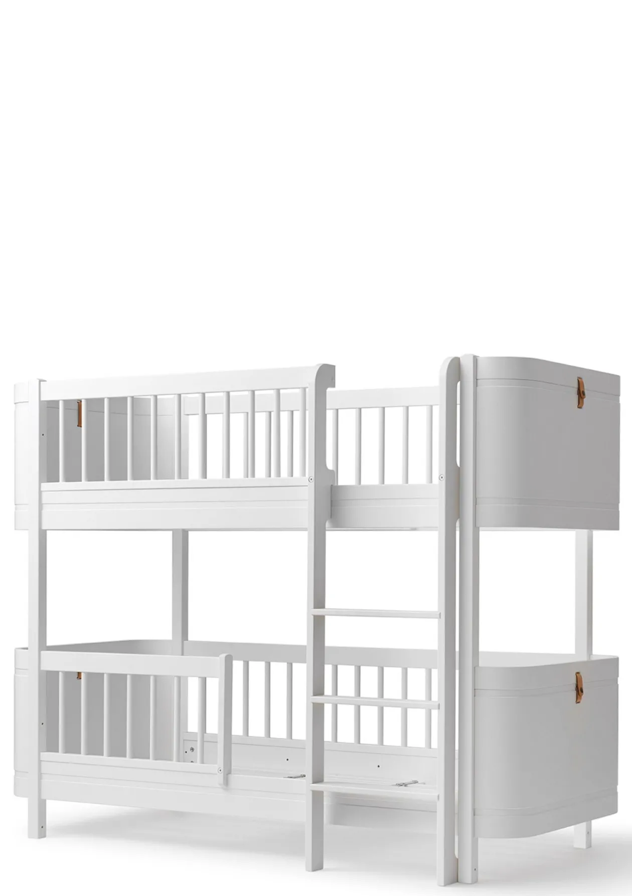 Umbauset für 'Wood Mini+' Baby- und Juniorbett zum halbhohen Etagenbett Weiß