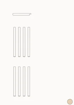 Umbauset für 'Wood Mini+' halbhohes Etagenbett zu zwei Juniorbetten Eiche