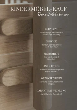 Umbauset für 'Wood Mini+' halbhohes Etagenbett zu zwei Juniorbetten Eiche