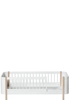 Umbauset für 'Wood Mini+' halbhohes Hochbett zum Juniorbett Weiß / Eiche