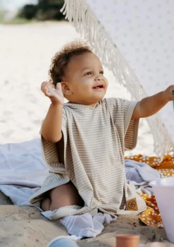 UV-Poncho UPF 50+ Sandy Beach/Peanut Brown