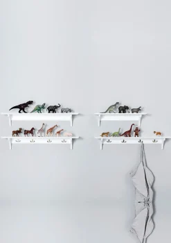 Wandregal 'Seaside' groß mit Haken weiß