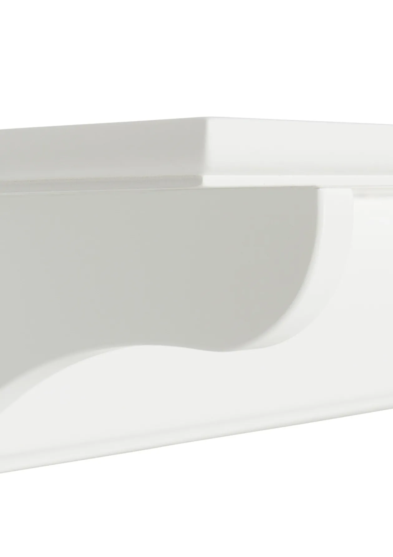 Wandregal 'Seaside' groß mit Haken weiß