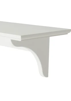 Wandregal 'Seaside' groß mit Haken weiß