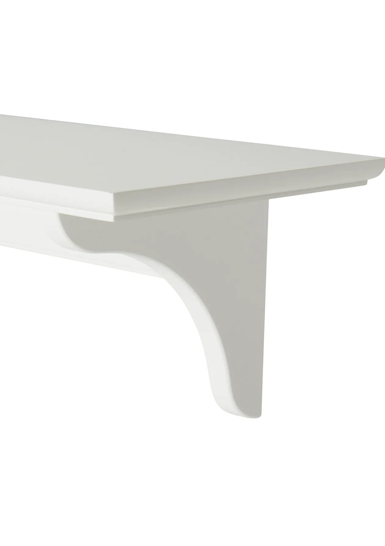 Wandregal 'Seaside' groß mit Haken weiß