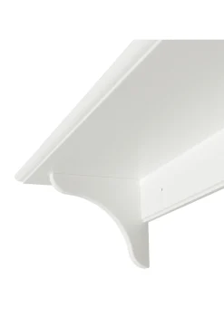 Wandregal 'Seaside' groß mit Haken weiß