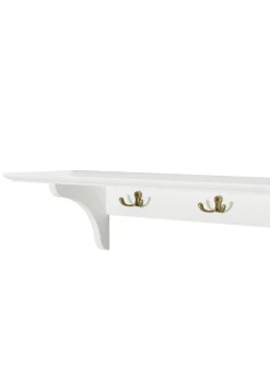 Wandregal 'Seaside' klein mit Haken weiß