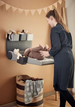 Wandwickeltisch 'Wally' Dusty Grey