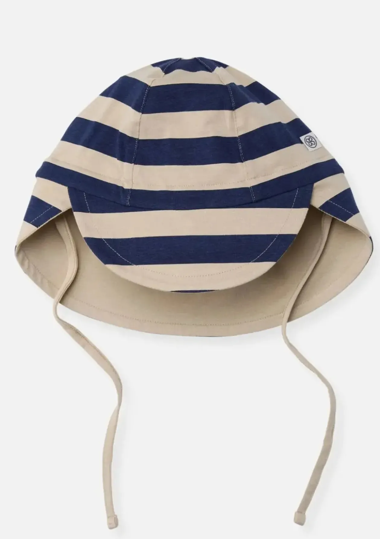 Wendbarer Sonnenhut UPF 50+ Navy Stripe/Sandy Beach