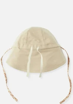 Wendbarer Sonnenhut UPF 50+ Leopard Brown/Sandy Beach