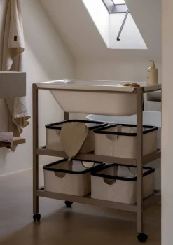 Wickel- und Badestation 'Basic' stone