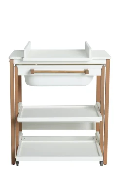 Wickel- und Badestation 'Smart' white natural
