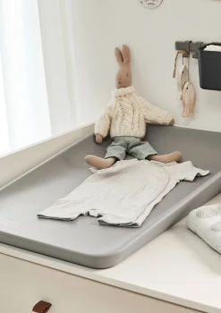 Wickelauflage 'Matty' Pearl Grey