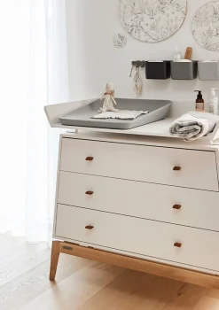 Wickelauflage 'Matty' Pearl Grey