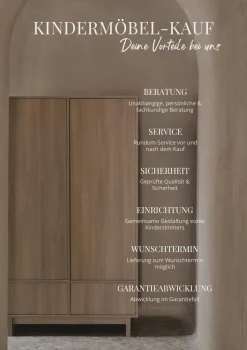 Wickelaufsatz XL für Kommode 'Kyo' Walnut