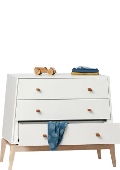 (Wickel-)Kommode 'Luna' Weiß / Eiche