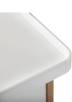 Wickelkommode 'Wood' 4 Schubladen weiß/Eiche