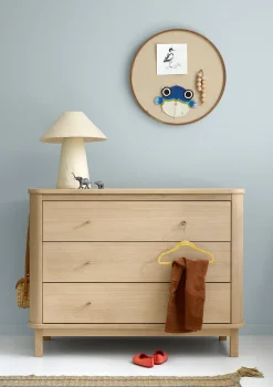 (Wickel-)Kommode 'Wood' 3 Schubladen Eiche