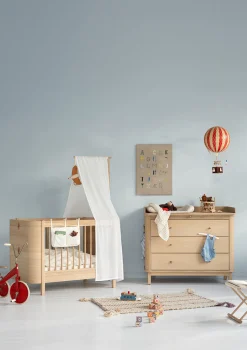 (Wickel-)Kommode 'Wood' 3 Schubladen Eiche