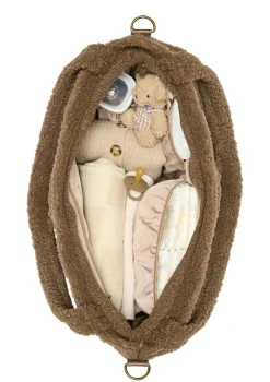 Wickeltasche 'Teddy Diaper Bag' Brown Hearts