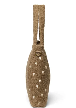 Wickeltasche 'Teddy Diaper Bag' Brown Hearts