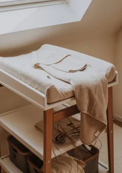 Wickeltisch 'Hip' white natural