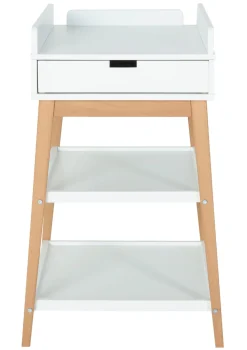 Wickeltisch 'Hip' white natural