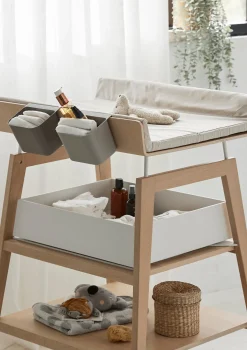 Wickeltisch mit Schaumstoffpolster 'Linea' Buche