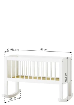 Wiege weiß 80 x 40 cm