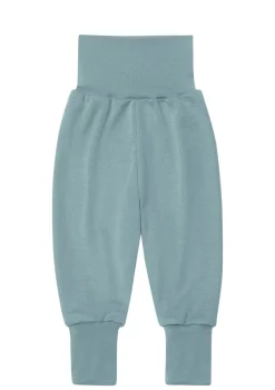 Wolle/Seide Baby-Hose bergblau