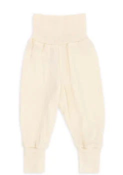 Wolle/Seide Baby-Hose natur