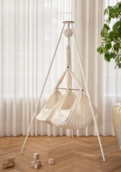 Zwillings-Federwiegen-Set 'Classic' Natur