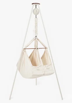 Zwillings-Federwiegen-Set 'Classic' Natur