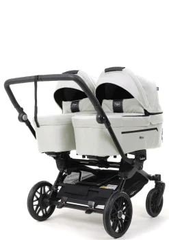 Zwillings-Kinderwagen-Set 'Double SENTO FLAT+' Urban Pearl